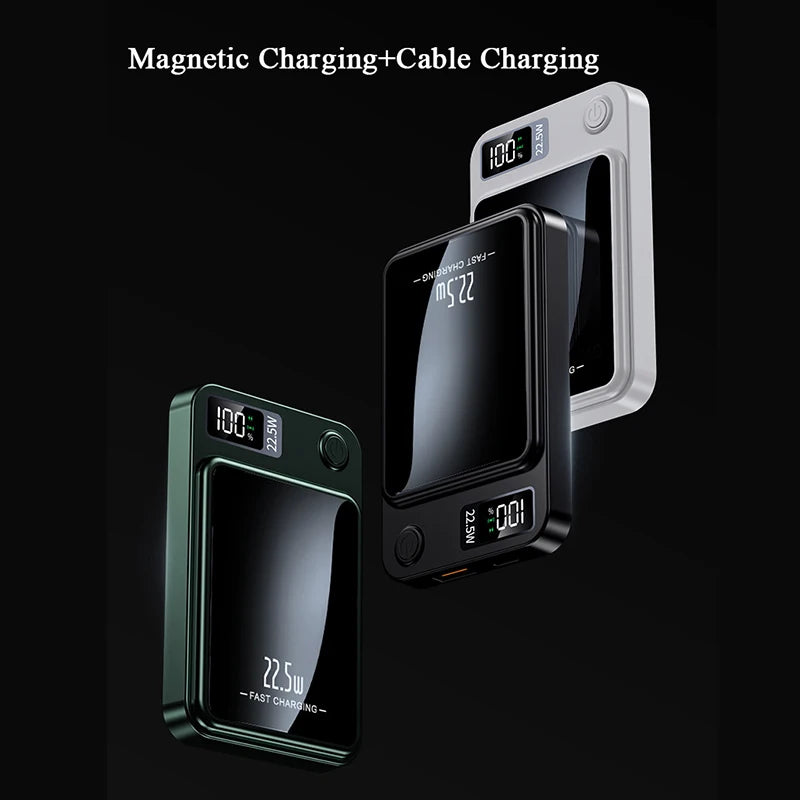 Devon Rain Magnetic Wireless Power Bank Black 50,000 mAH