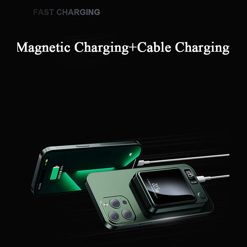 Devon Rain Magnetic Wireless Power Bank Green 100,000 mAH